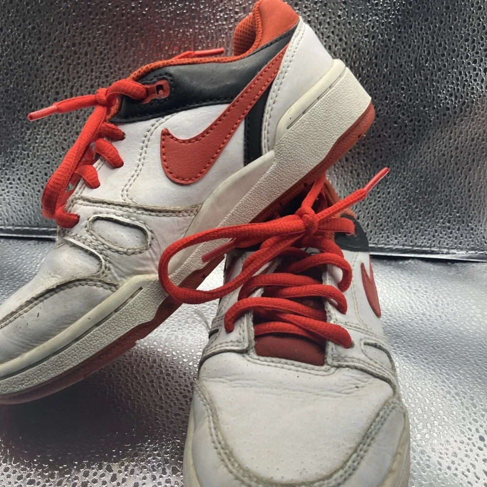 Nike Full Force Low GS White/Black/Mystic Red Size 1